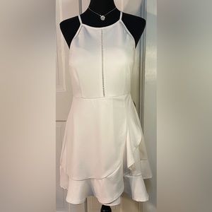 Speechless Juniors Large White Ruffle Skirt Party Dress New Without Tags